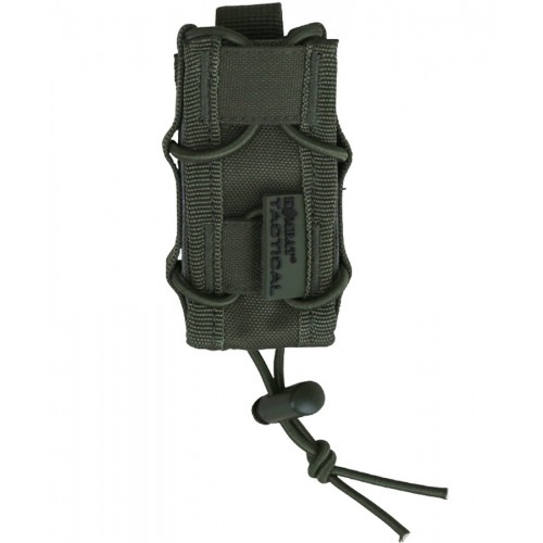 Kombat UK Single Pistol Mag Pouch (OD), Manufactured by Kombat UK, this open top magazine pouch is designed for pistol magazines